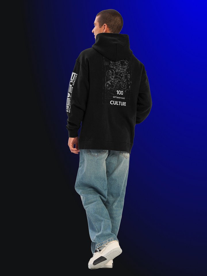 100 Ottani Please!™ Premium Oversized Racing Streetwear Hoodie | Ghostlane Edition product image (2)