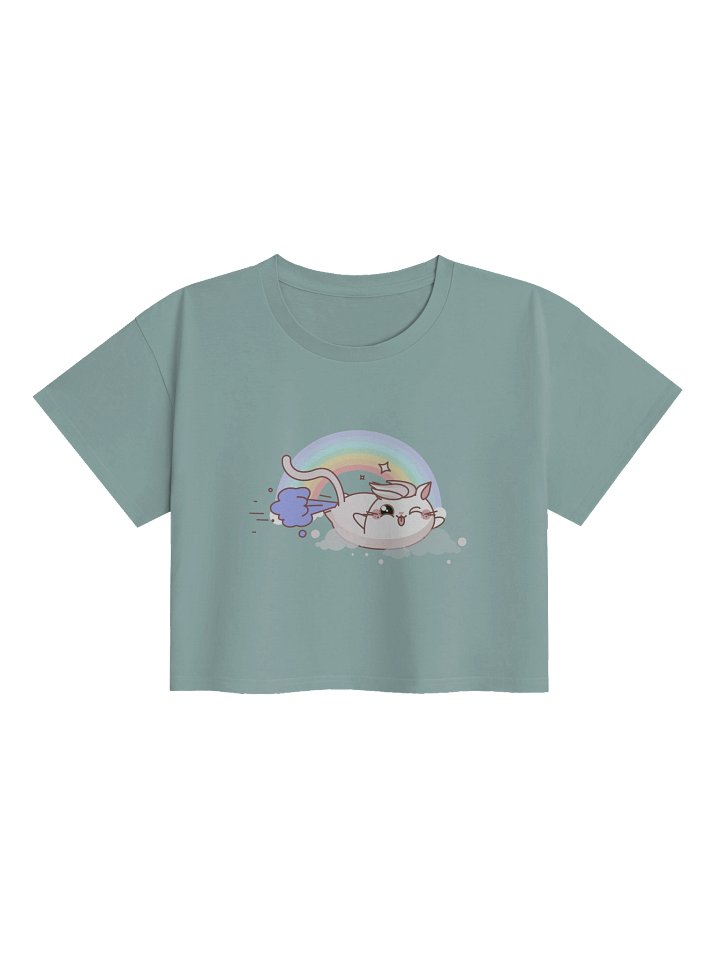 Farting Cat Rainbow Croptop product image (1)