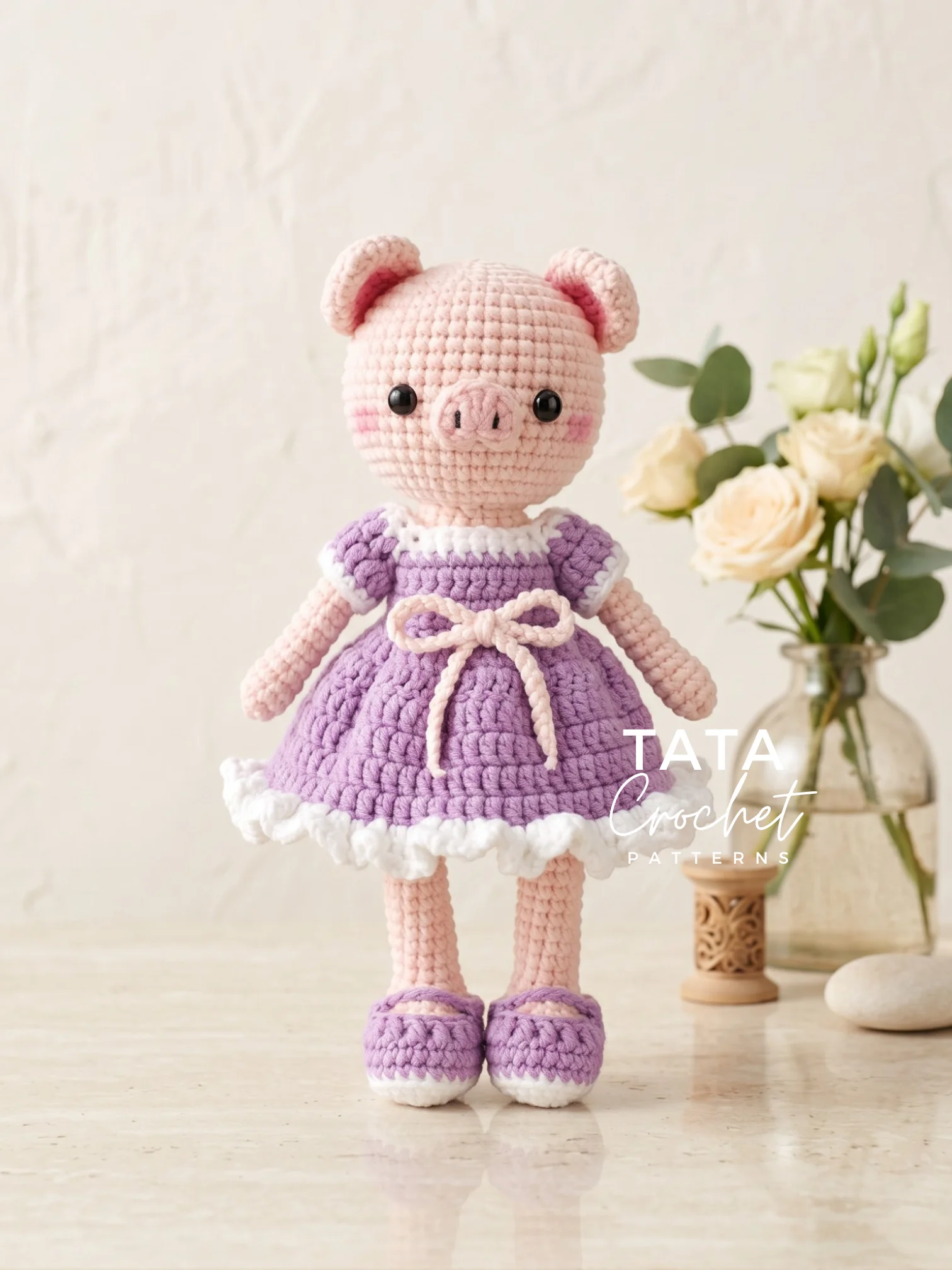 Penny the Studious Piggy – Amigurumi Crochet Pattern | Digital Download PDF product image (4)