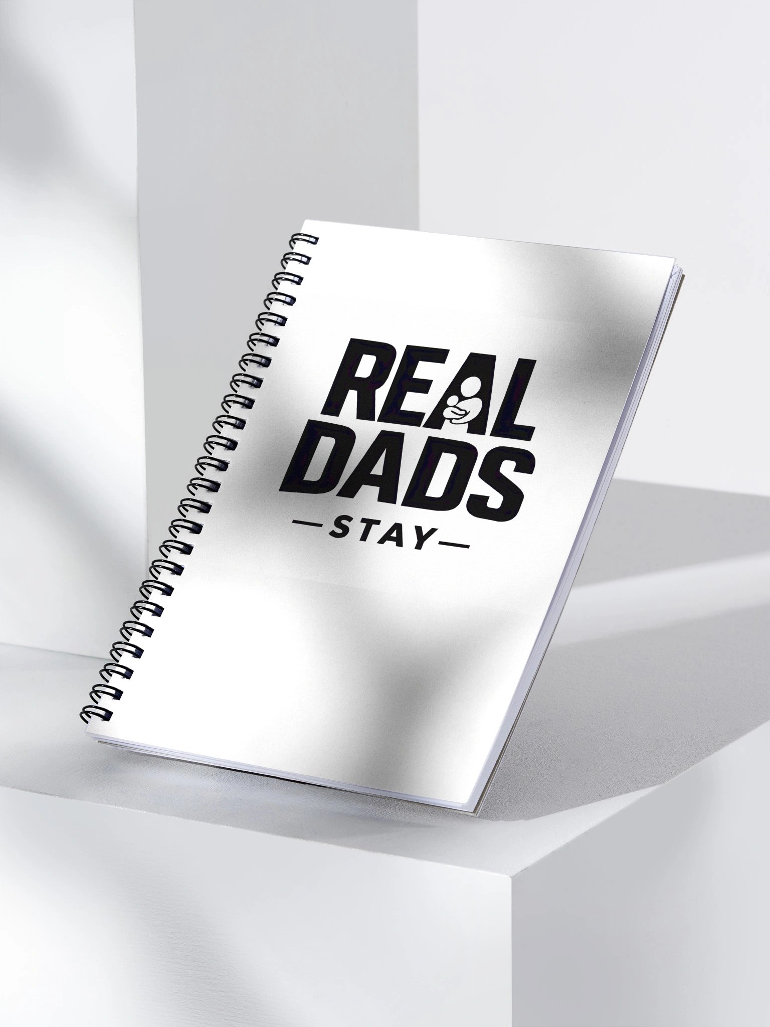 Real Dads Stay Spiral Notebook product image (3)