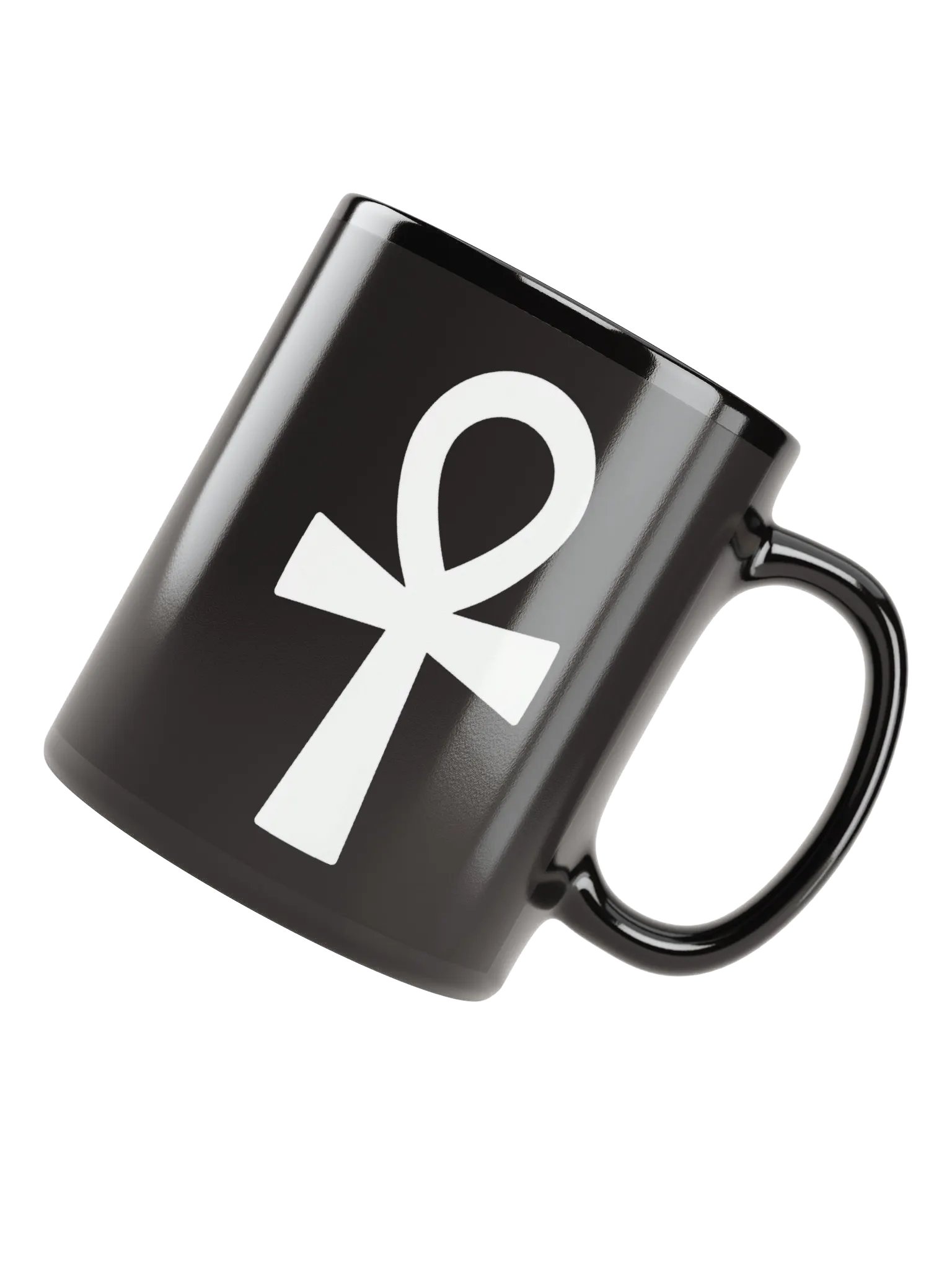 Ancient Ankh Black Glossy Mug product image (2)