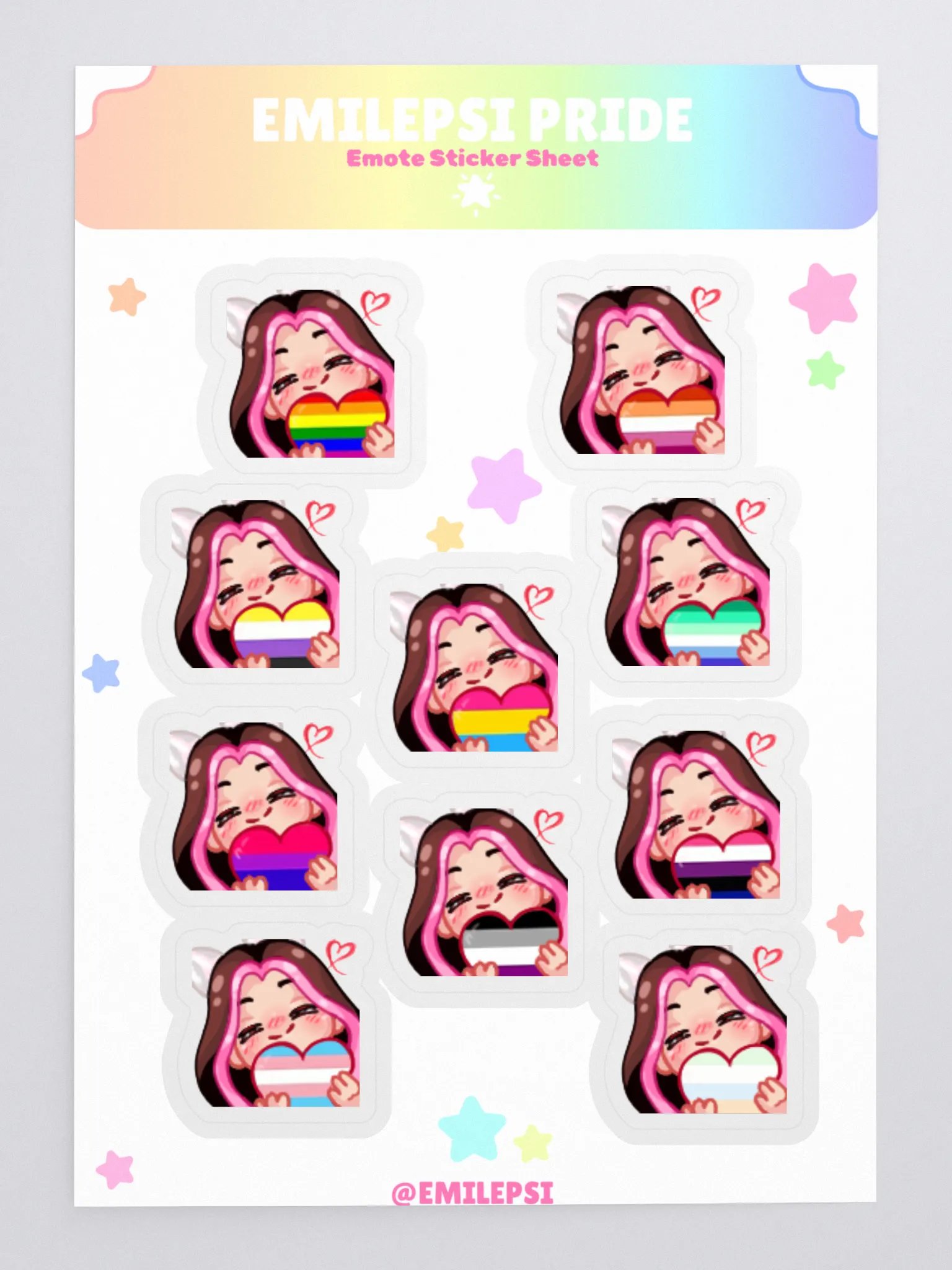 Emilepsi Pride Sticker Sheet! product image (3)