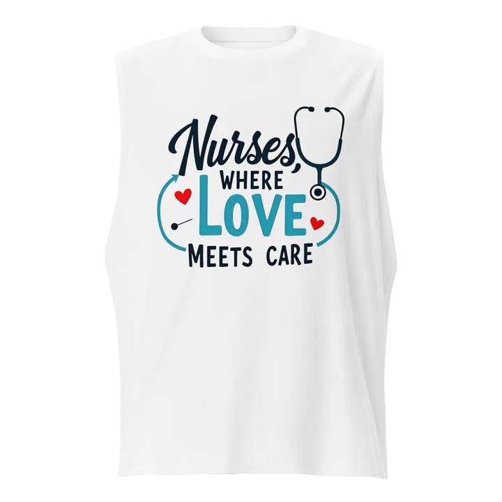 Love & Care Nurses Muscle Tank product image (1)