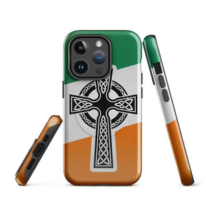 Celtic Cross Irish Flag Heritage Phone Case product image (1)