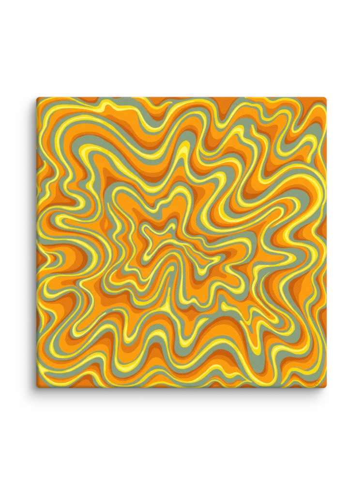 Radiant Swirls Canvas Art - Stone No. 4 product image (111)