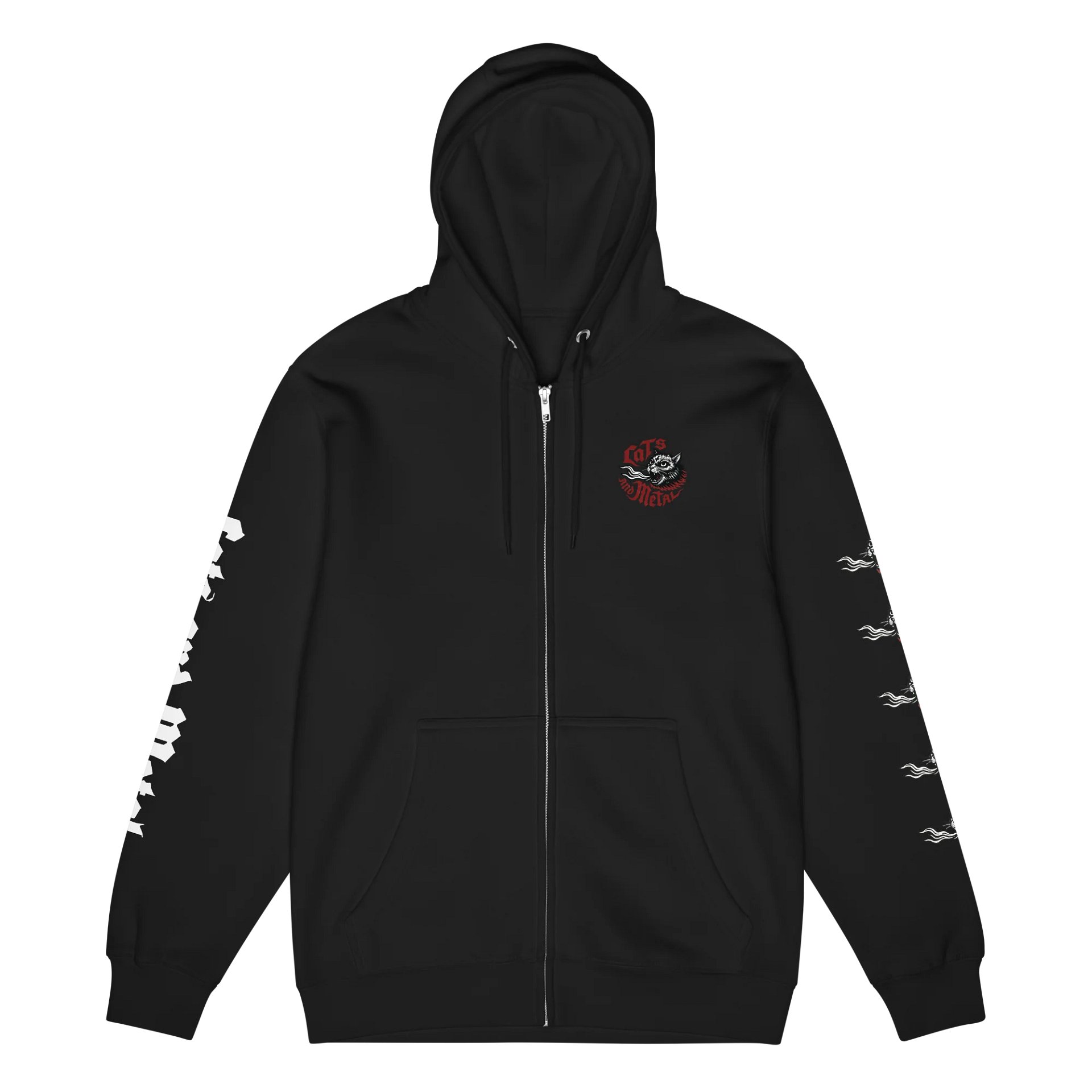 CATS AND METAL ZIP HOODIE product image (6)