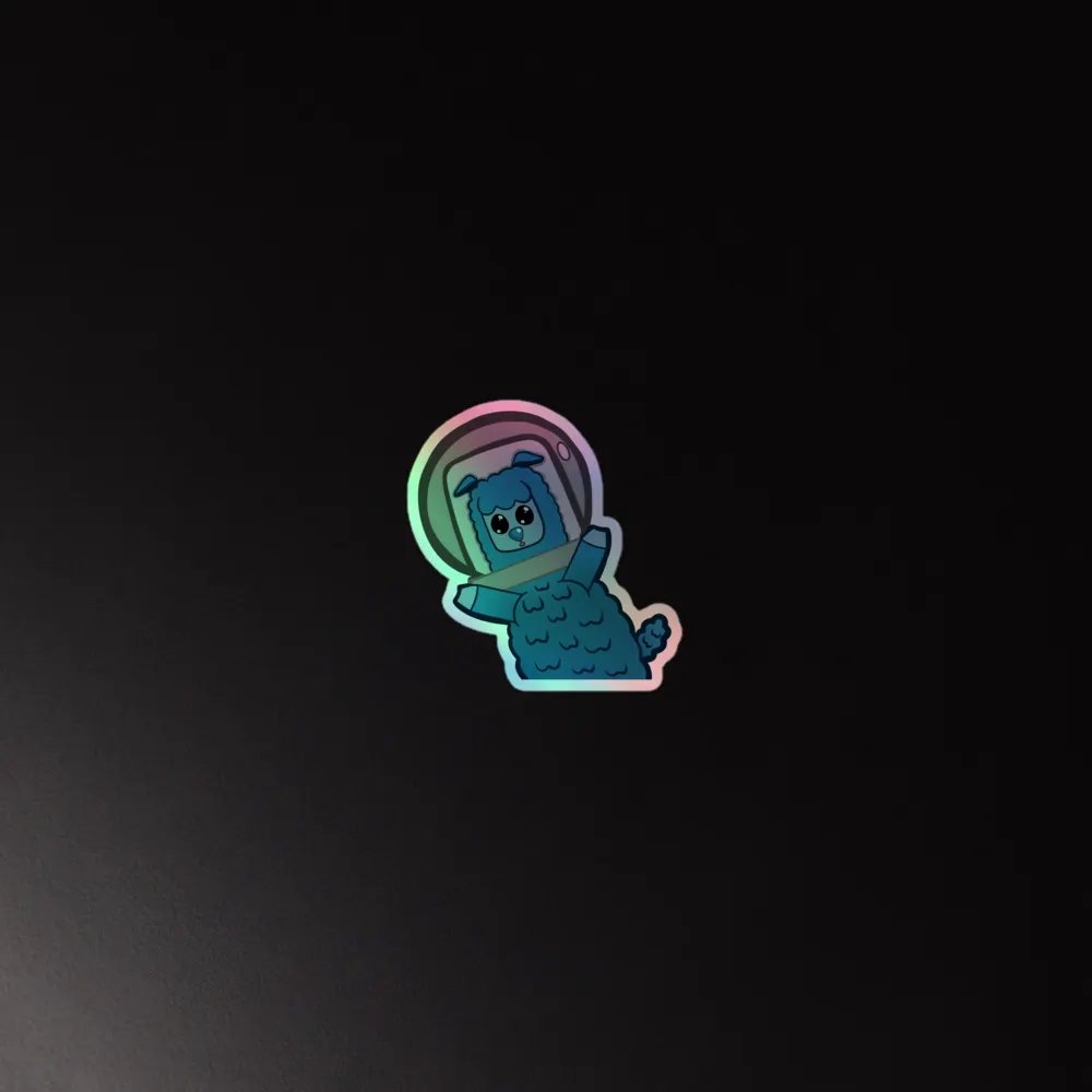 Cosmic Llama Holographic Sticker Set product image (4)