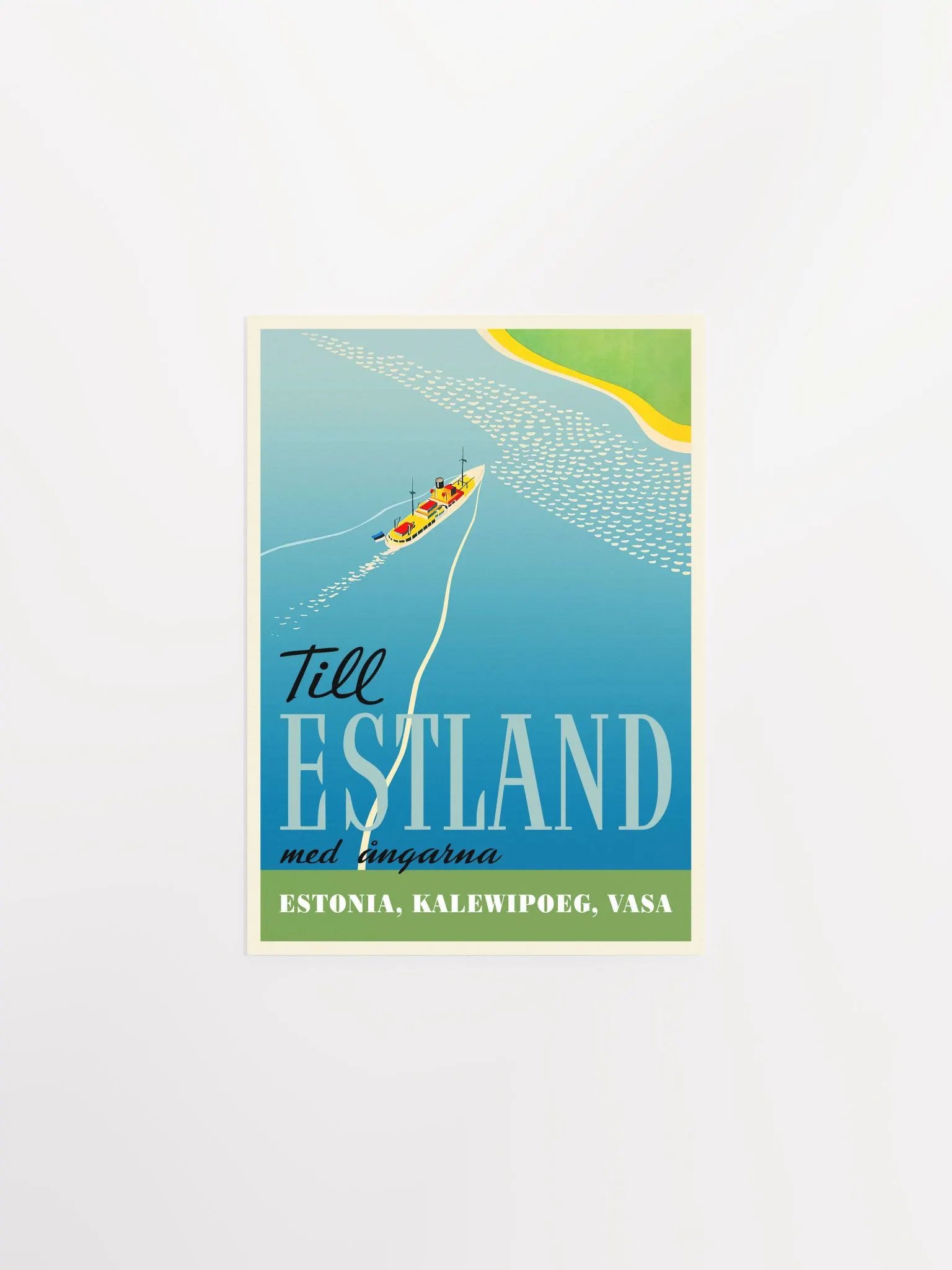 Estonia poster, 1930 — retro vintage travel poster, retro travel art, retro travel wall art product image (6)
