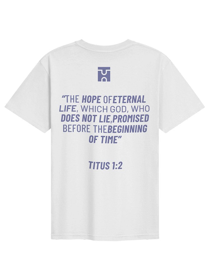 Truthful Hope Scripture T-Shirt Titus 1:2 White product image (1)