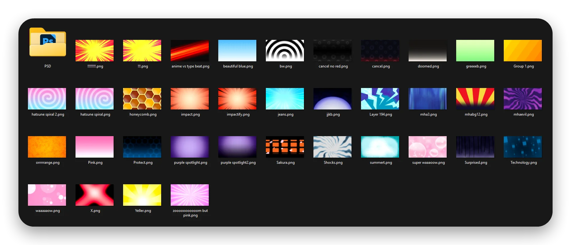 HoodCal Anime BGs product image (2)