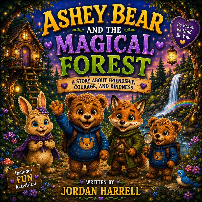 Ashey Bear and the Magical Forest, book cover