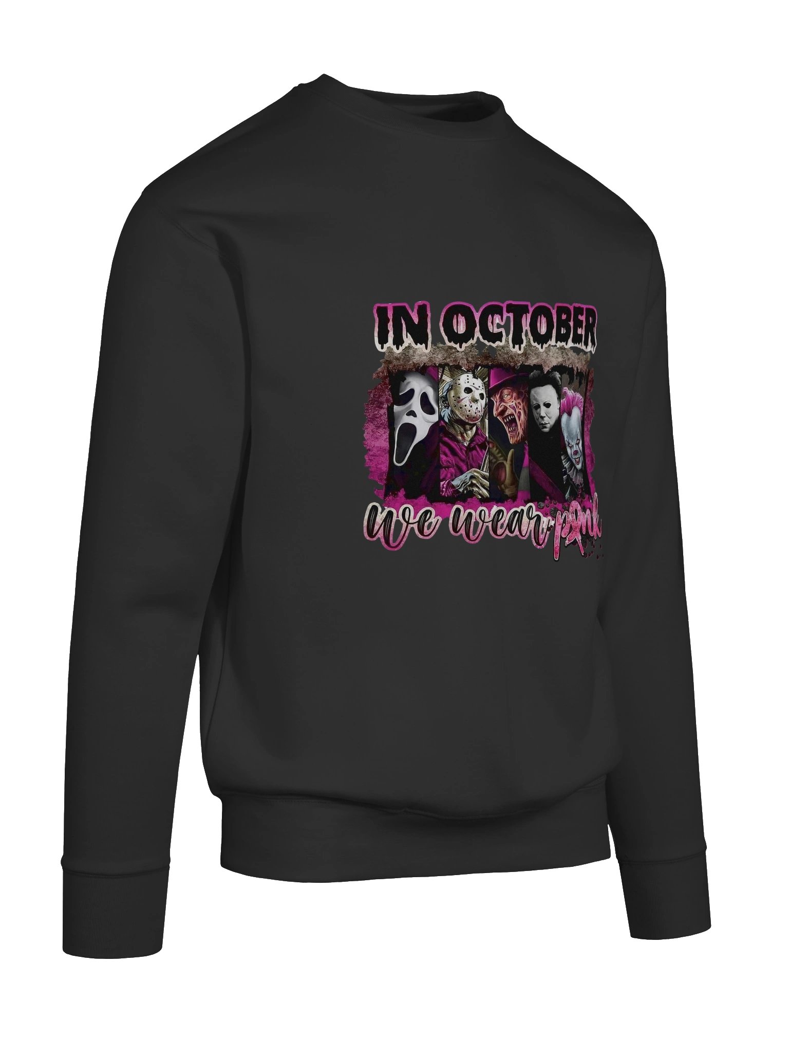 Horror Pink October Sweatshirt product image (68)