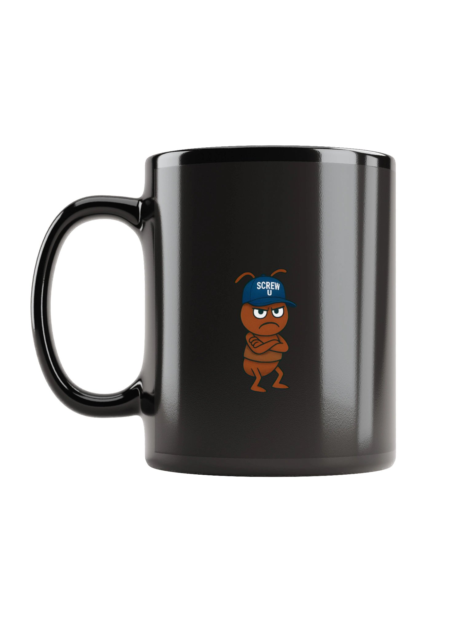 Screw U Coffee Mug by The ReluctAntz – Black product image (6)
