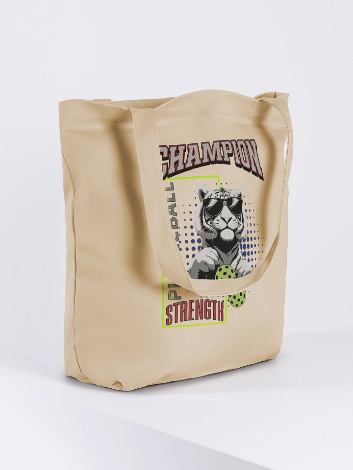 Champion Pickleball Strength Tiger Eco Tote Bag product image (4)