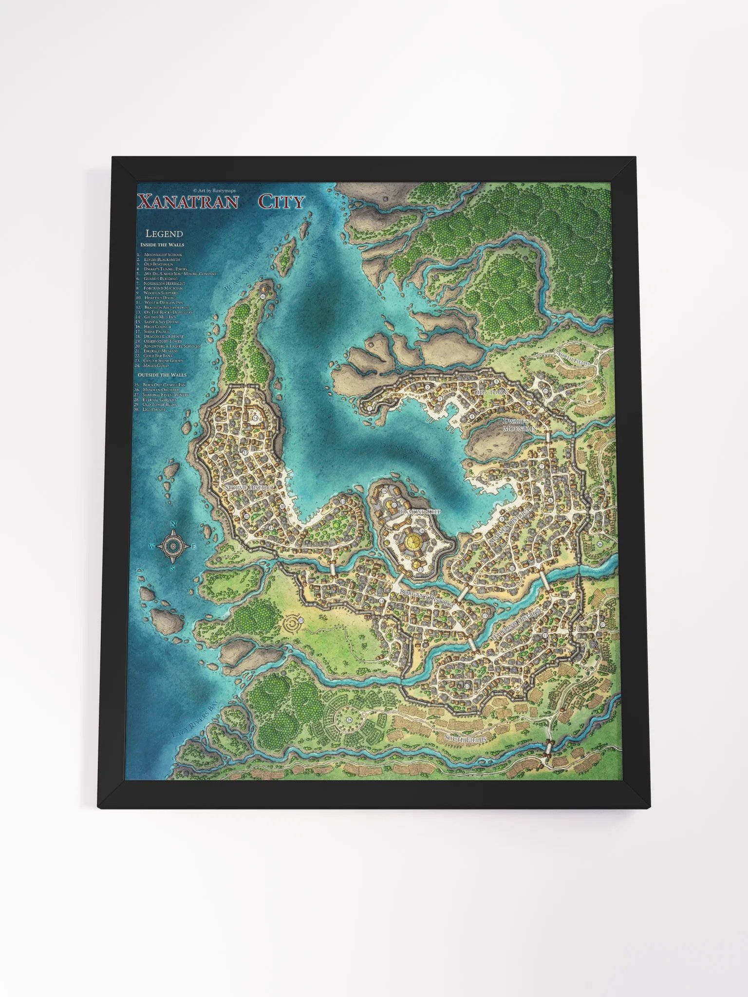 Xanatran City Framed Poster 16'' x 20'' product image (4)