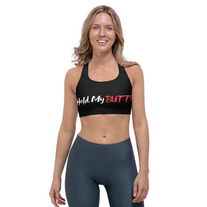 Black Sports Bra product image (1)