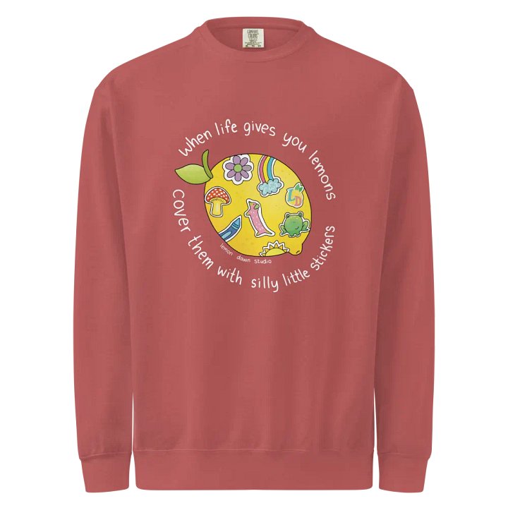 When life gives you lemons Comfort Colors Pullover Sweater product image (2)