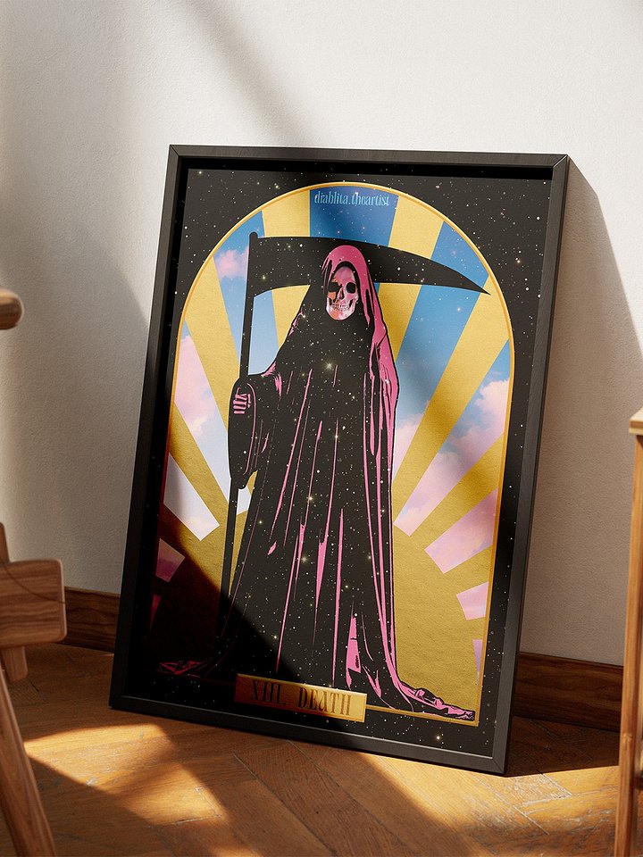 Death Card Tarot Print product image (1)