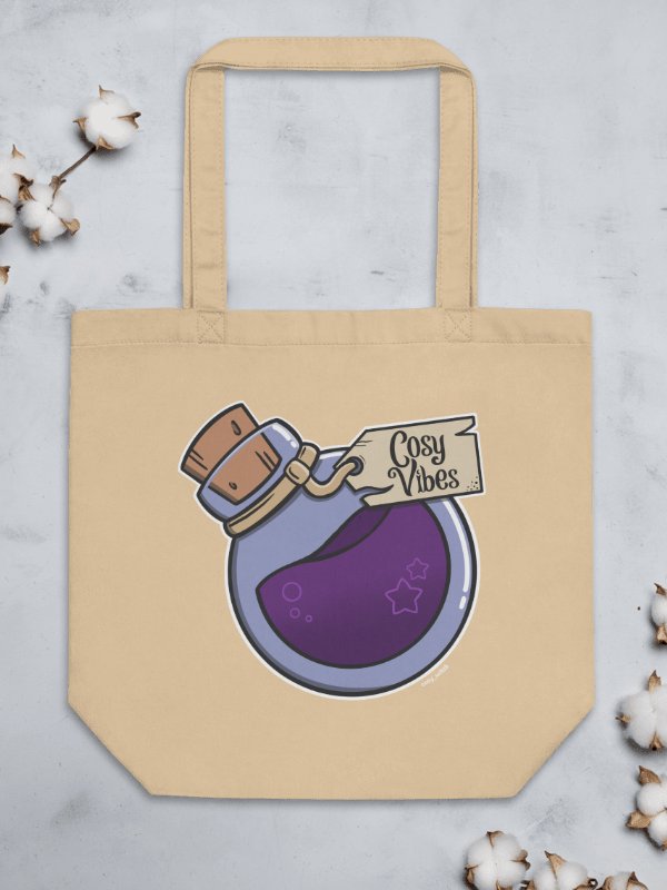 Cosy Vibes Potion Eco Cotton Tote Bag - Natural product image (3)