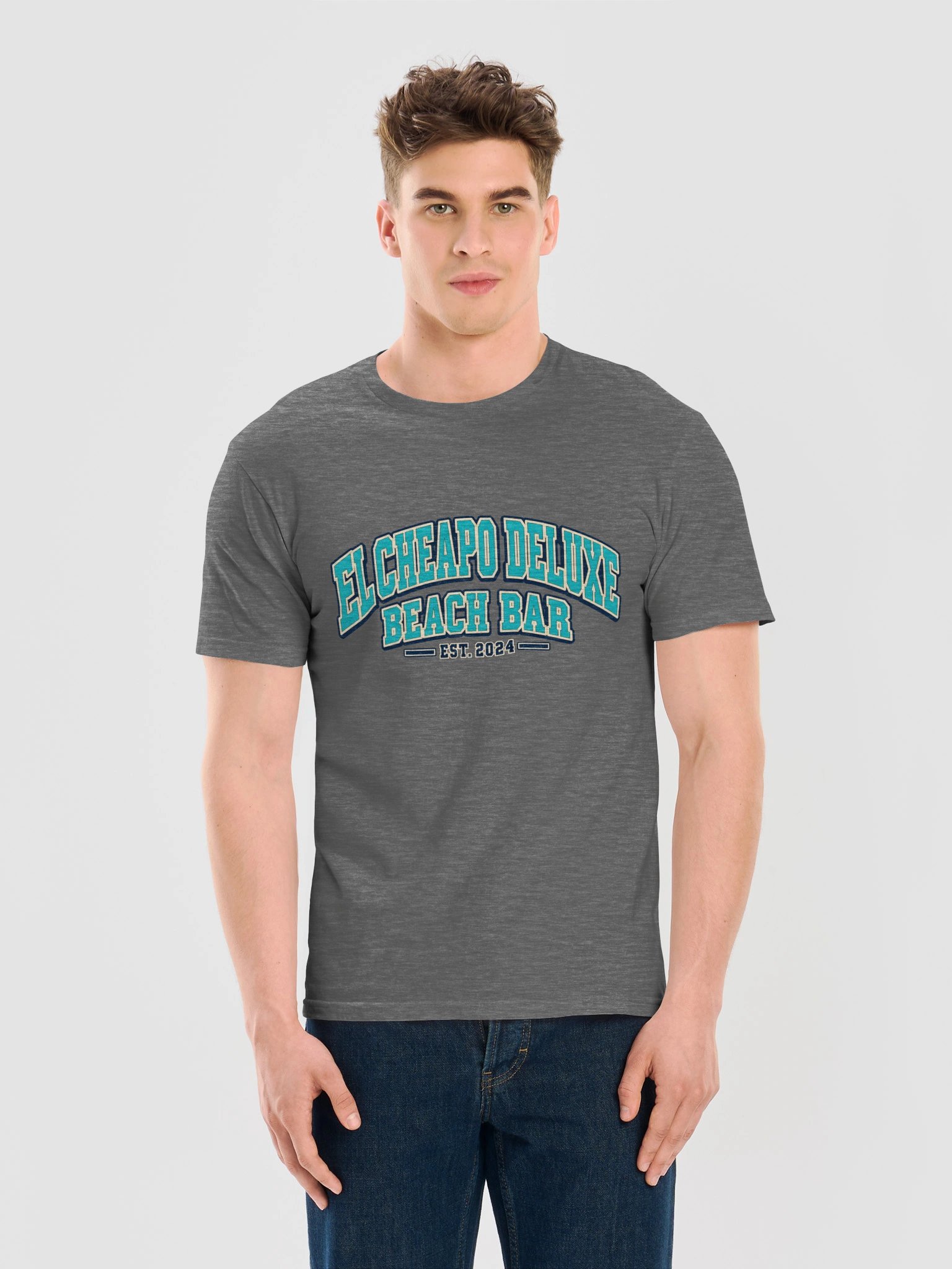 El Cheapo Deluxe Beach Bar – Coastal Classic Logo Tee with Signature Badge Back product image (25)