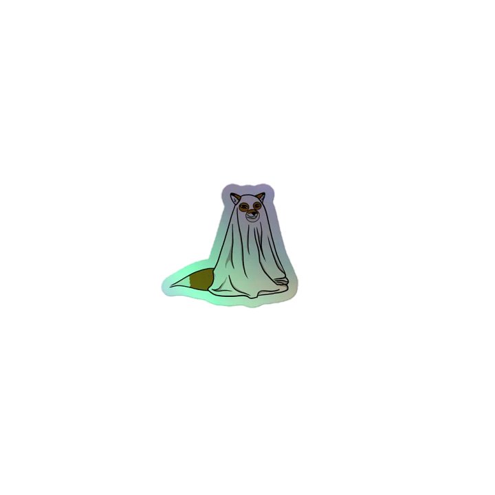 Holo Ghost Fox Sticker product image (1)