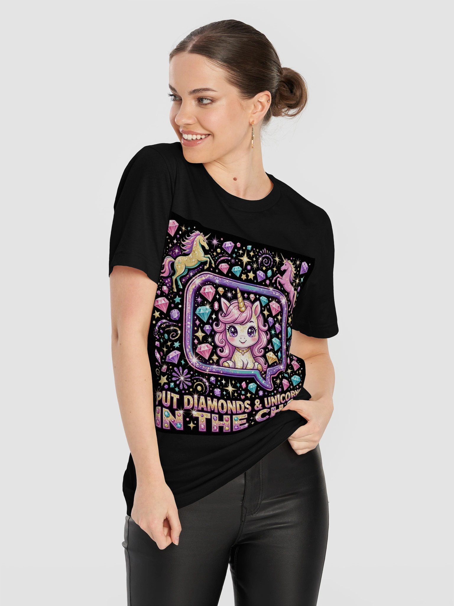 Put Diamonds and Unicorns in the Chat Tee product image (11)