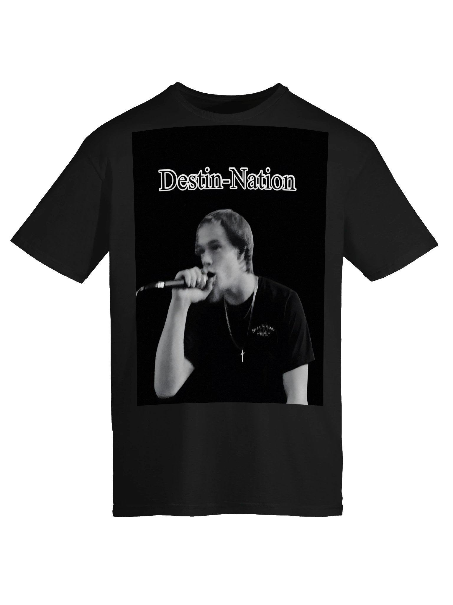 Destin-Nation Black & White Tee product image (5)