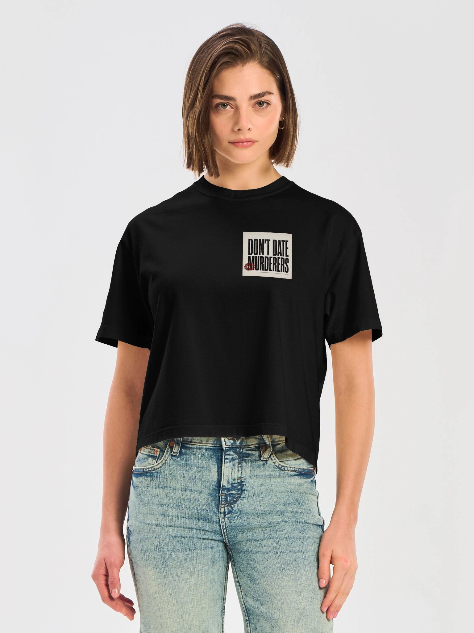 The Big JoJo Energy Tee (Women's Boxy, Black) product image (6)
