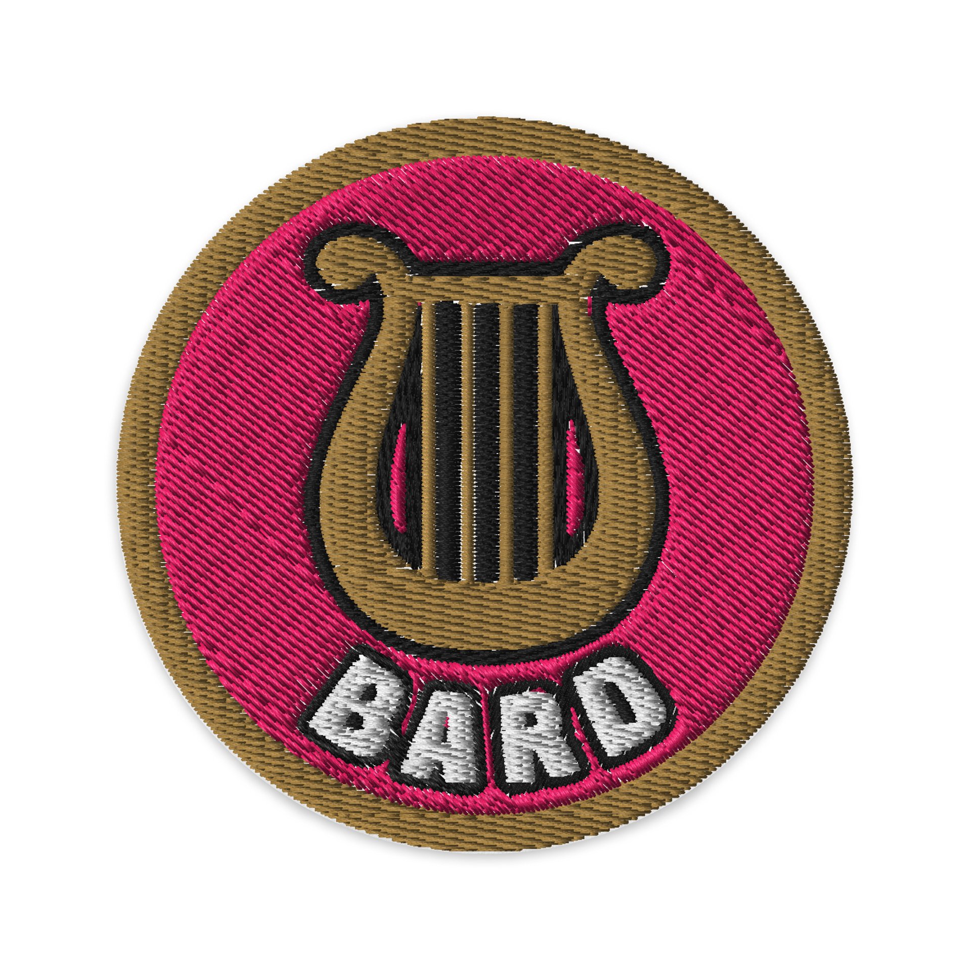 Battle Baubles Bard Class Embroidered Patch product image (1)