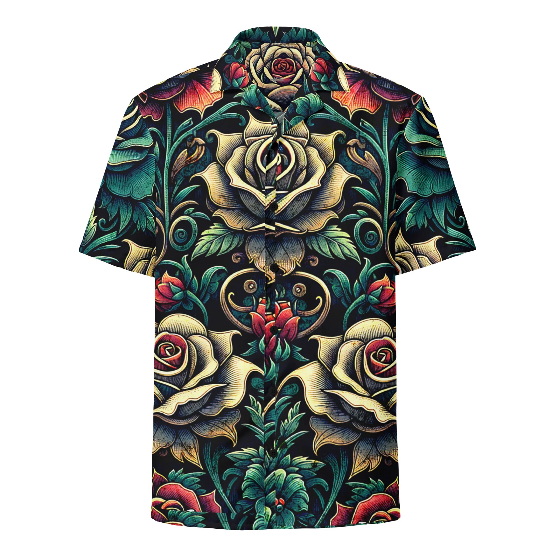 Rose Tropical Breeze Hawaiian Shirt product image (1)
