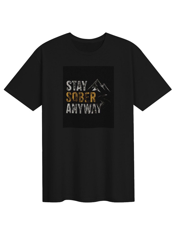 Stay Sober Anyway - New Logo Unisex Softstyle T-shirt - Black product image (1)