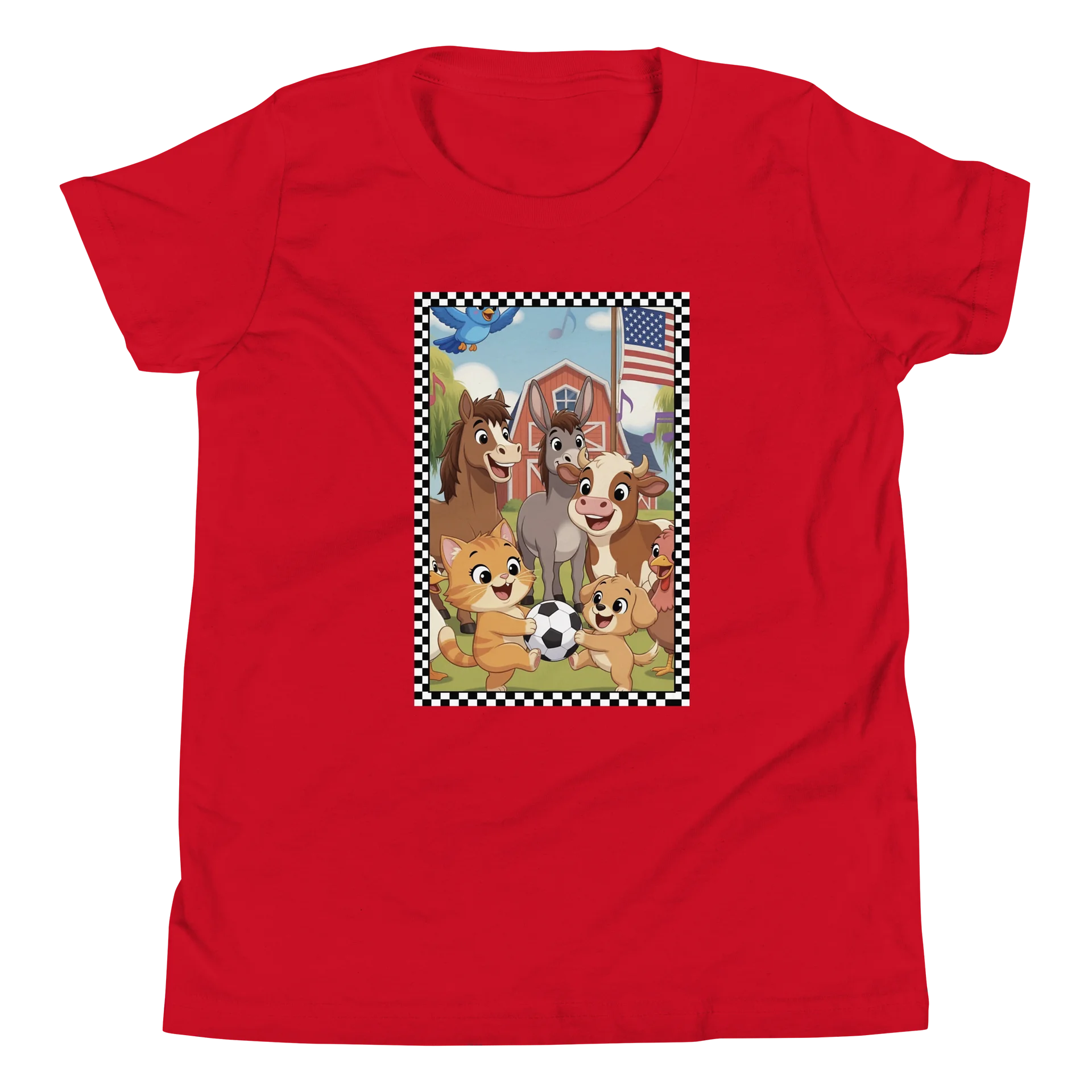 Farm Friends Cartoon Youth Tee product image (4)