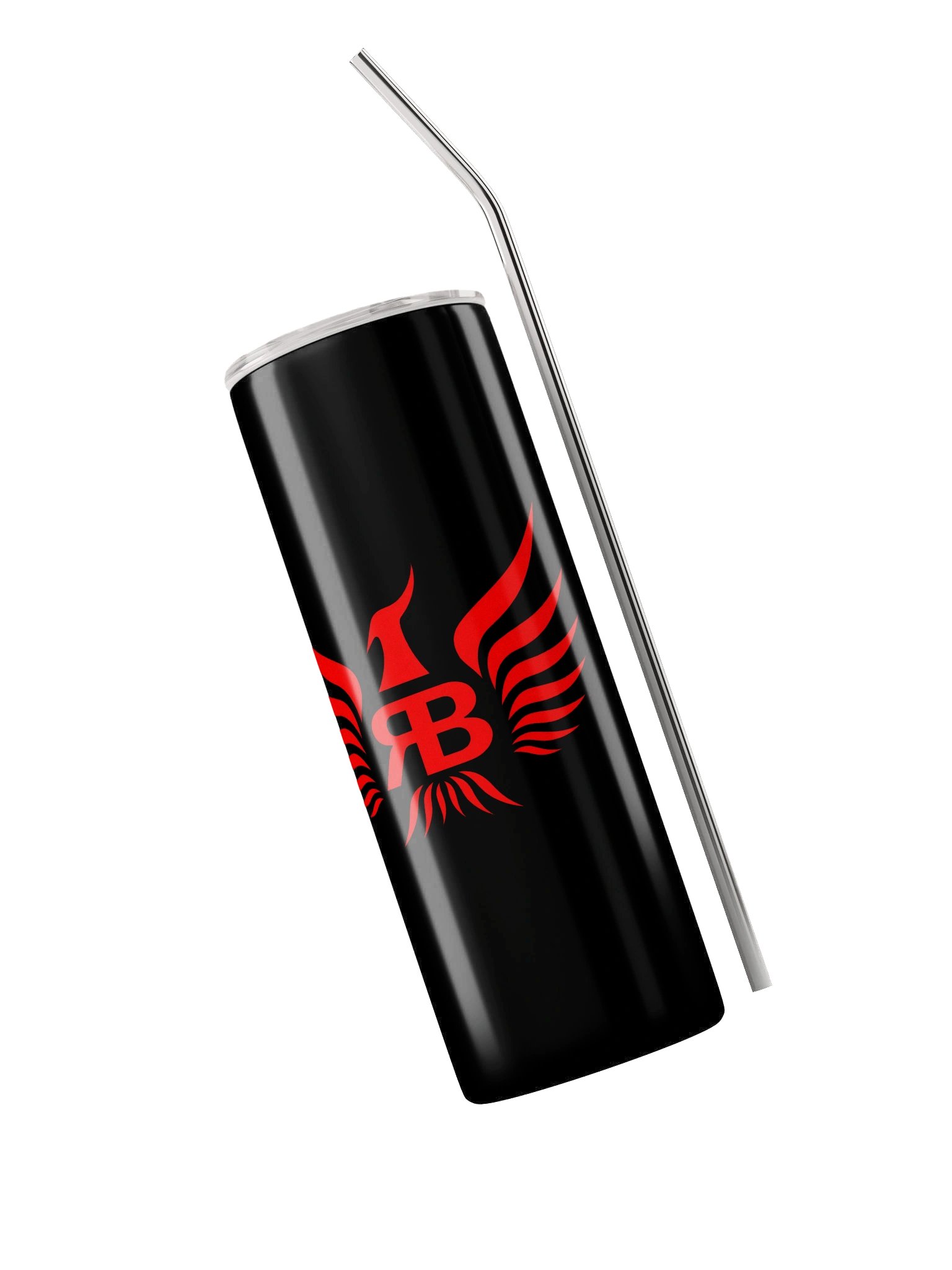 Raymundo Beltrán Original RB Logo Tumbler – Black & Red Edition product image (3)