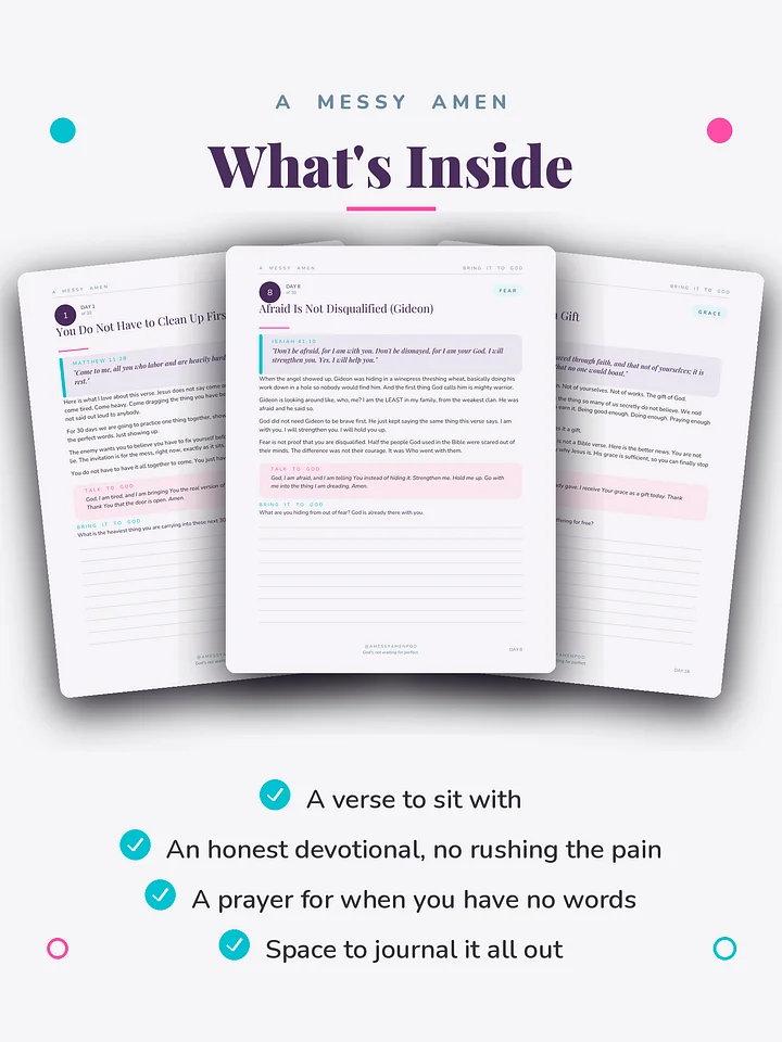 Bring It to God: 30 Days of Honest Prayer in the Mess product image (2)