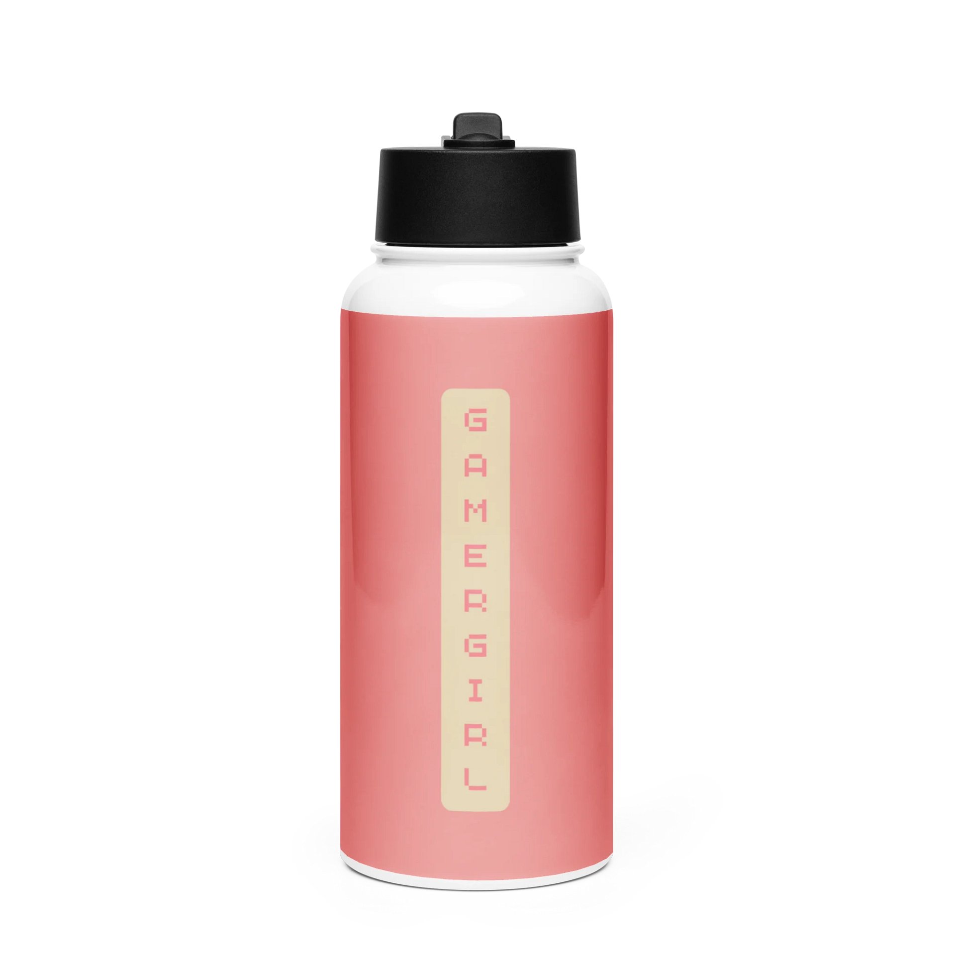 "Gamer Girl" Stainless Steel Water Bottle (Pink) product image (1)