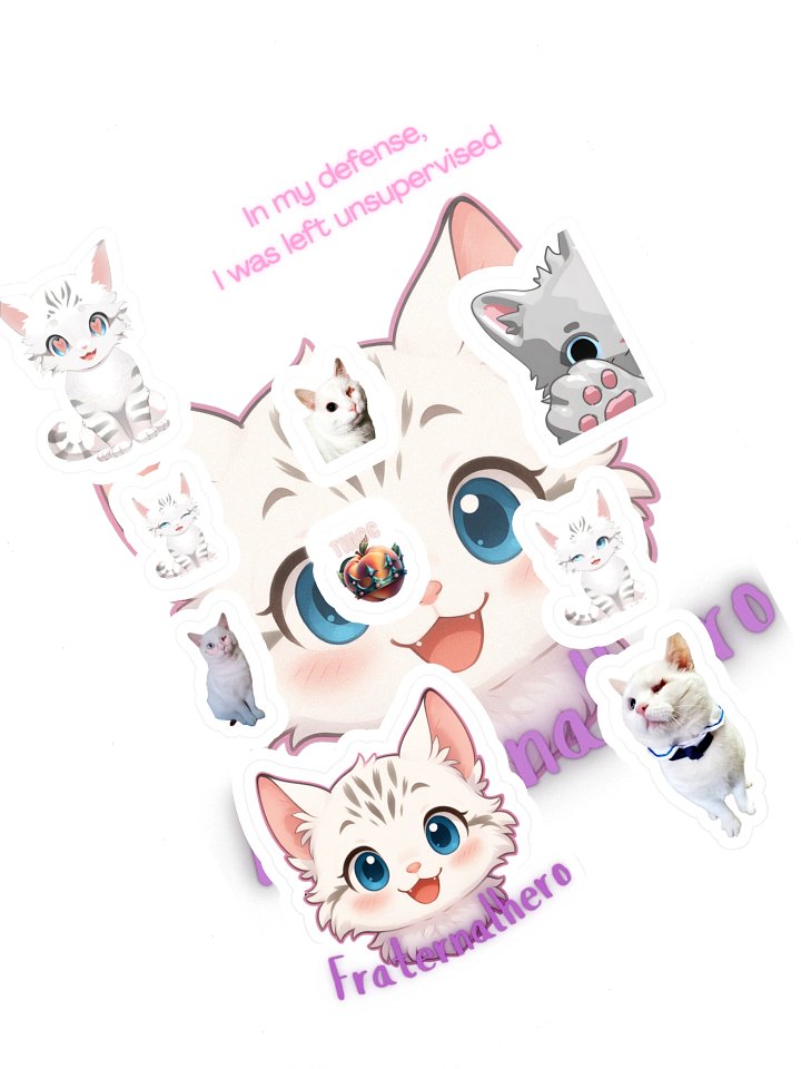 Whimsical Whiskers Stickers product image (1)