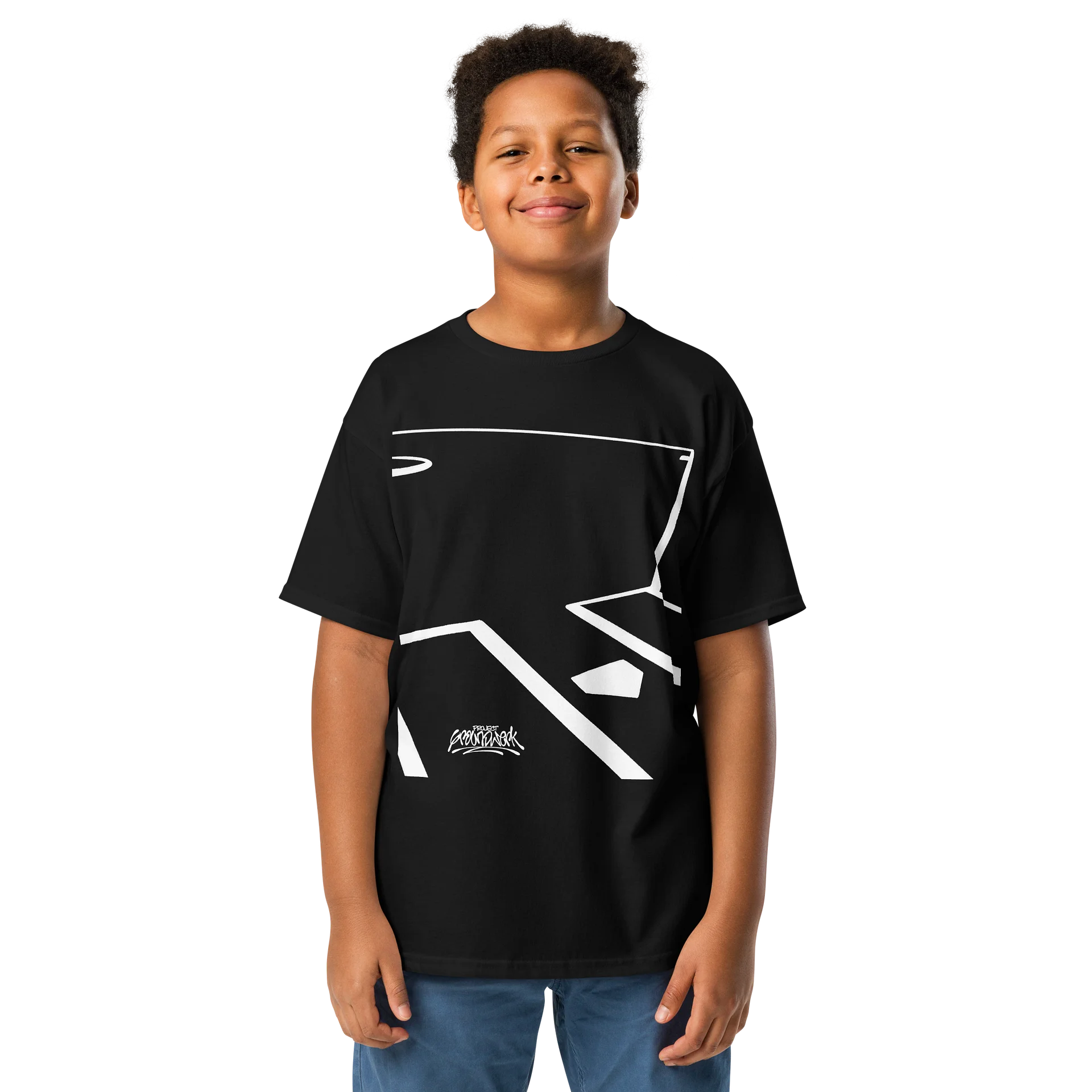 Baseball Lines Youth Classic Black Tee product image (3)