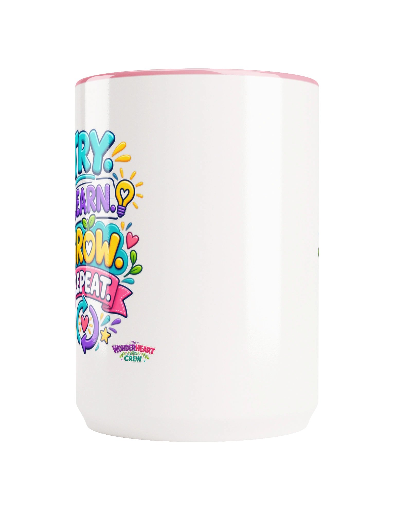 15 oz. Inspirational Mug - Try. Learn. Grow. Repeat product image (5)