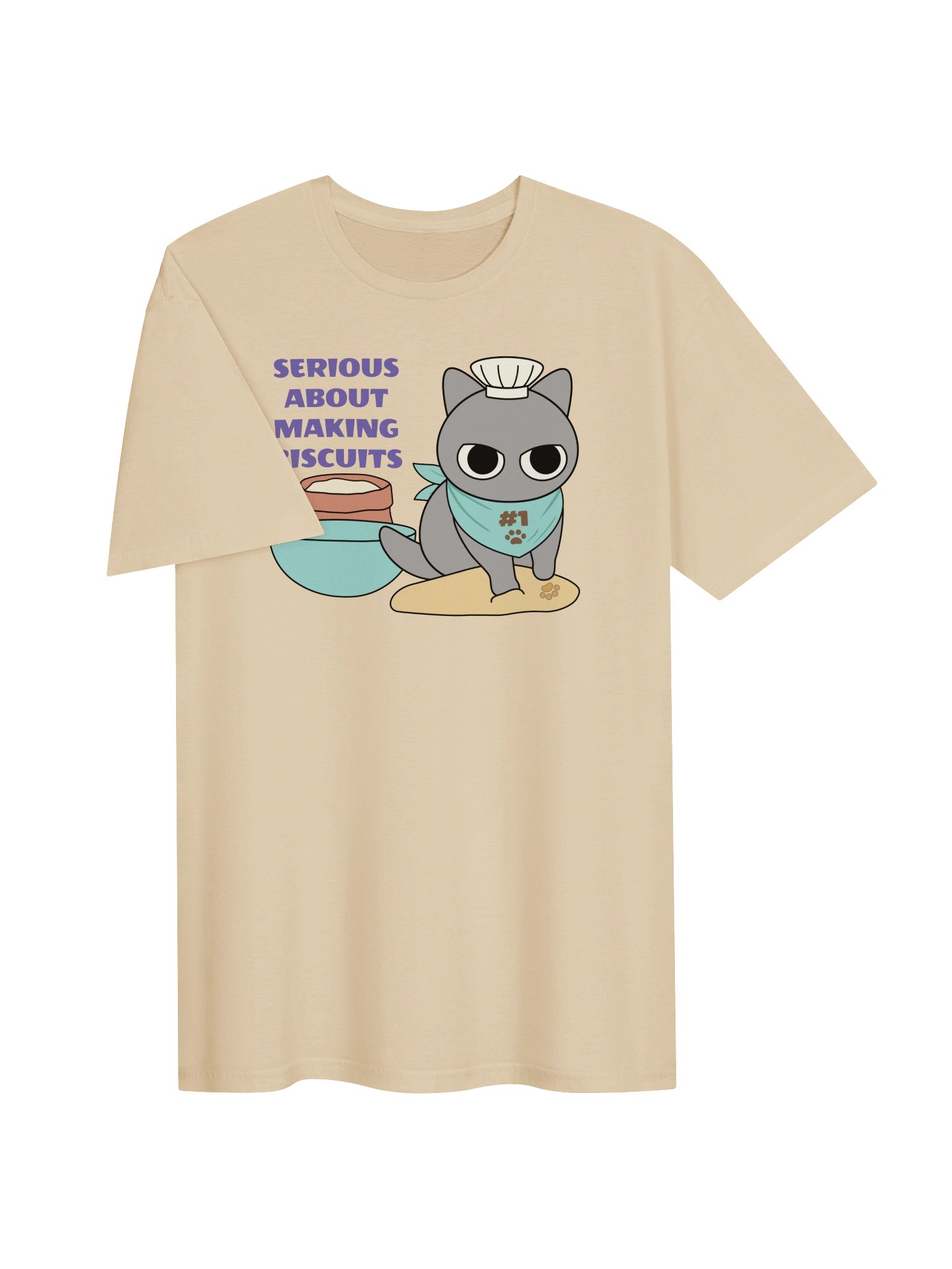 Biscuit Cat - Unisex Adult Super Soft Lightweight T-shirt product image (2)