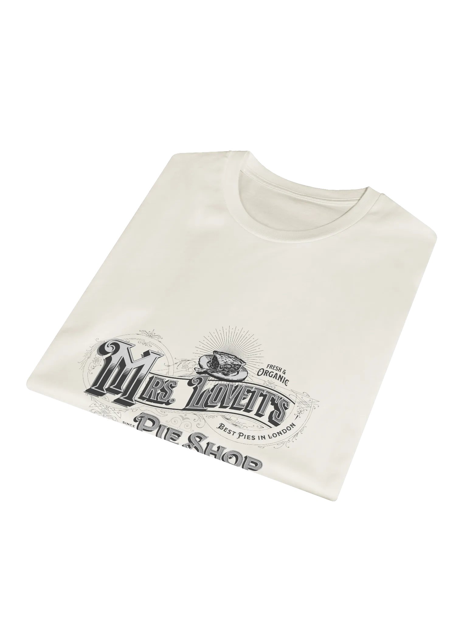 Mrs. Lovett’s Pie Shop T-Shirt – AS Colour Unisex Premium Tee for Sweeney Todd & Broadway Fans product image (8)