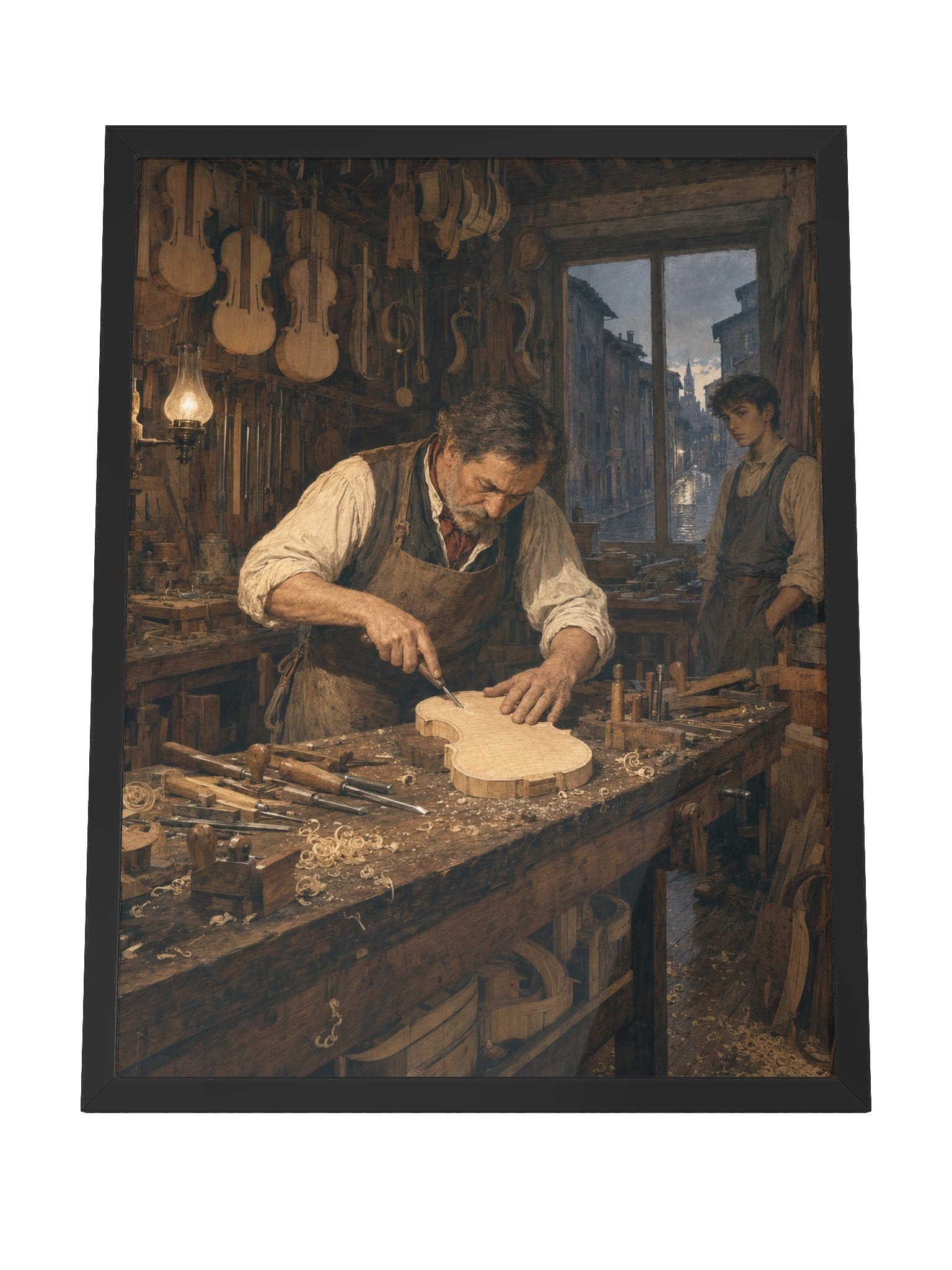 Il Liutaio di Cremona — Framed Matte Art Print product image (8)