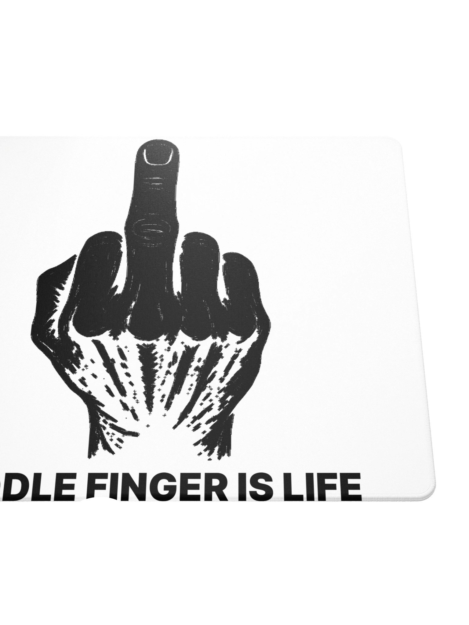 No ShopCo | Gaming Mouse Pad - Black on White product image (5)