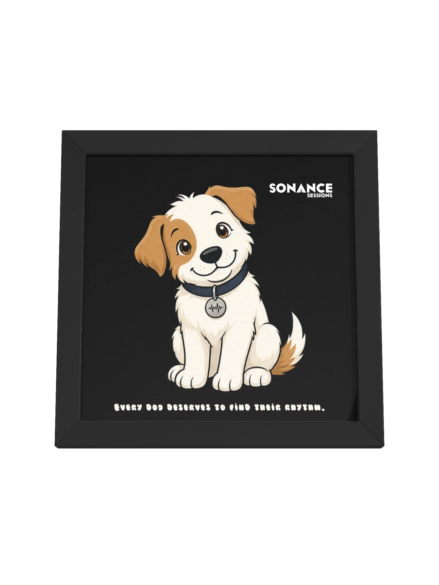 Sonance Dog Framed Matte Poster (Sit) product image (4)