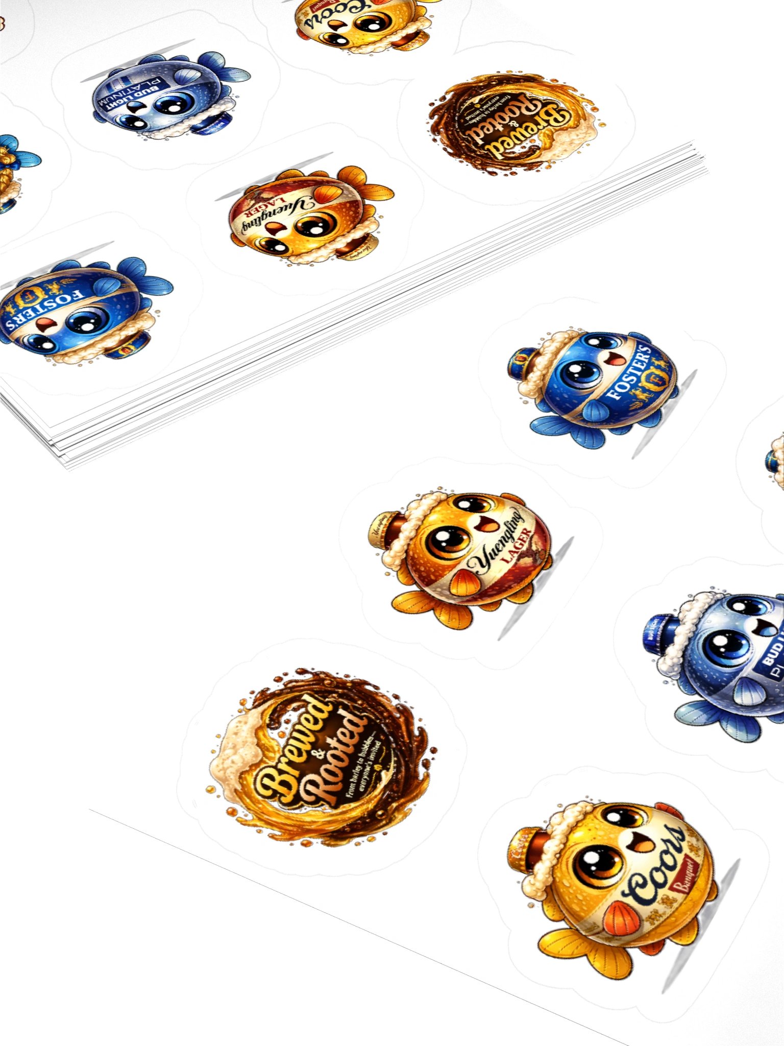 Brewed & Rooted Sticker Pack product image (14)