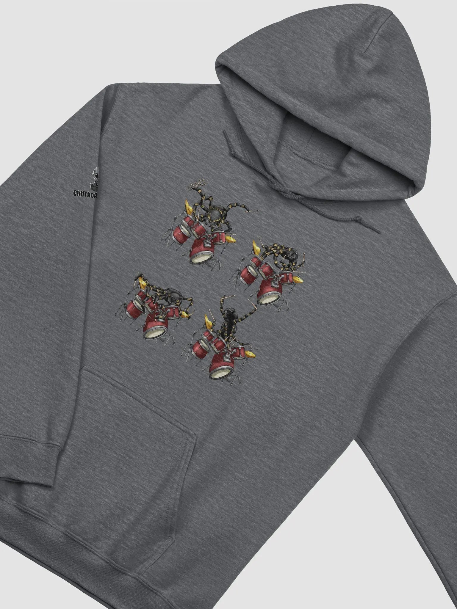 Tarantula Drumming (No Text) - Hoodie product image (27)