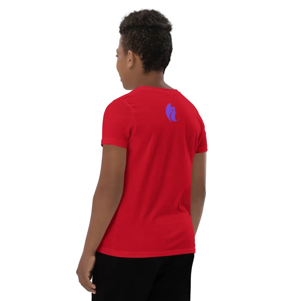 KawaiiKitten PowerRed Youth Short Sleeve T-Shirt product image (5)
