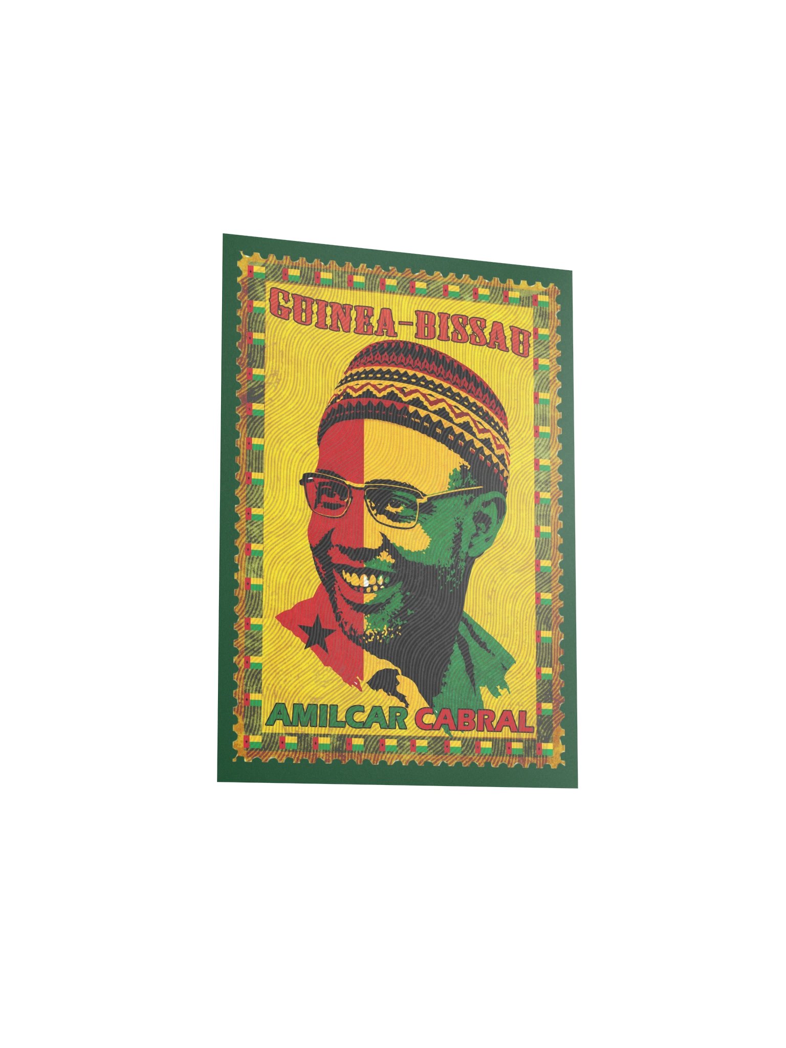 Amílcar Cabral Vintage Postage Stamp Poster – Guinea-Bissau Cape Verde Pan-African Revolutionary Wall Art product image (5)