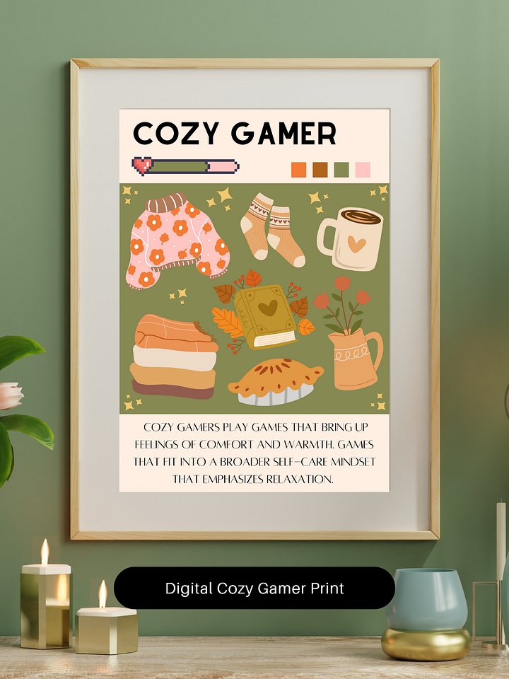 Fall Cozy Gamer Digital Download product image (1)