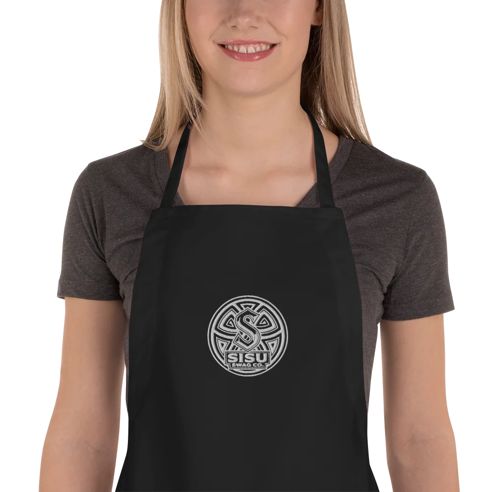 SISU Embroidered Kitchen Apron | Premium Cooking Apron product image (1)
