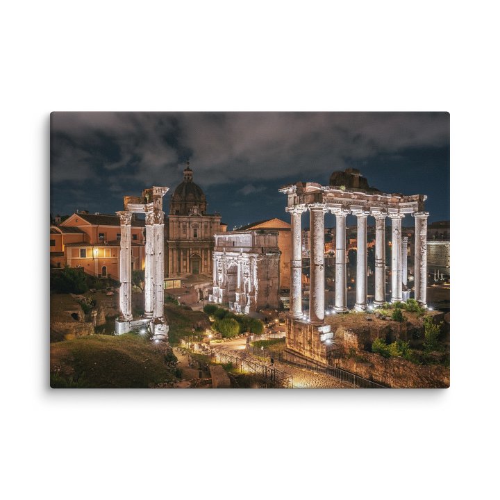 Roman Forum by Night, Rome, Italy Canvas Print product image (2)
